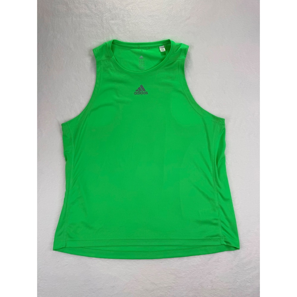 Adidas Men 2XL Climalite Sleeveless Training Tank Top Neon Green AA5100